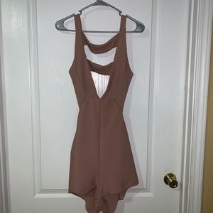 Mauve Back Out Romper
